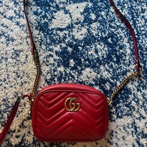 Red Gucci Marmont Mini